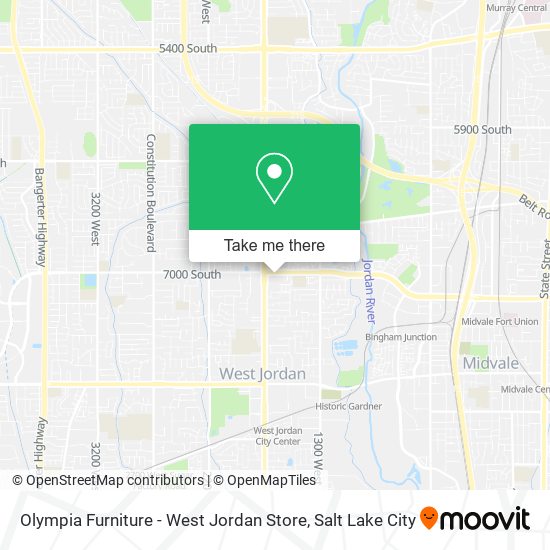 Mapa de Olympia Furniture - West Jordan Store