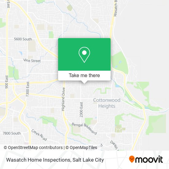 Mapa de Wasatch Home Inspections