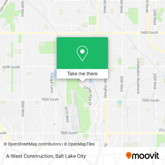 A-West Construction map