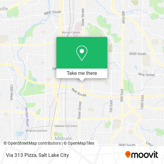 Mapa de Via 313 Pizza