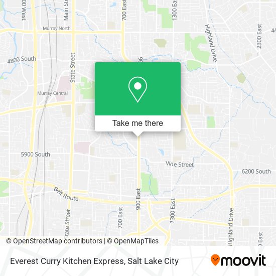 Everest Curry Kitchen Express map