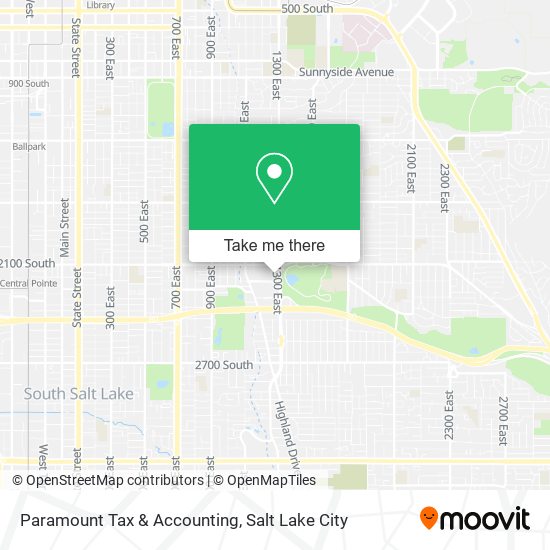 Paramount Tax & Accounting map