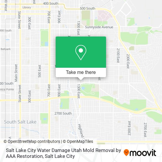 Mapa de Salt Lake City Water Damage Utah Mold Removal by AAA Restoration