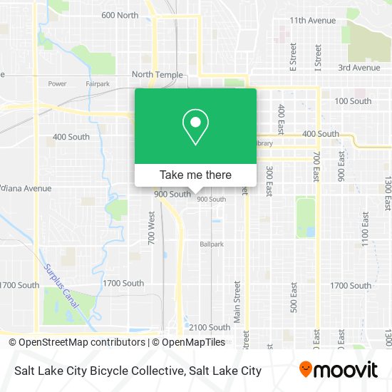 Mapa de Salt Lake City Bicycle Collective