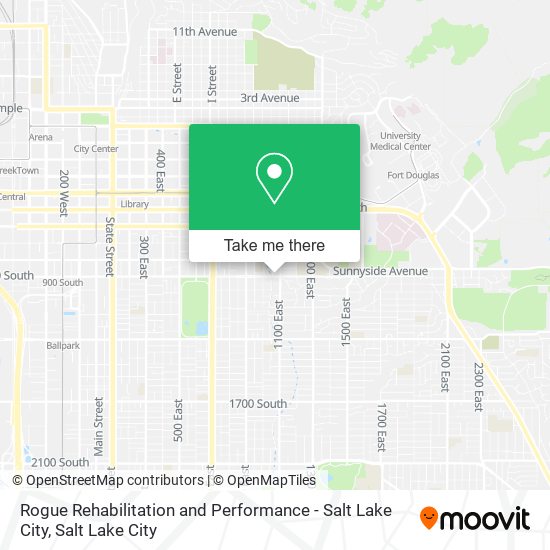 Mapa de Rogue Rehabilitation and Performance - Salt Lake City