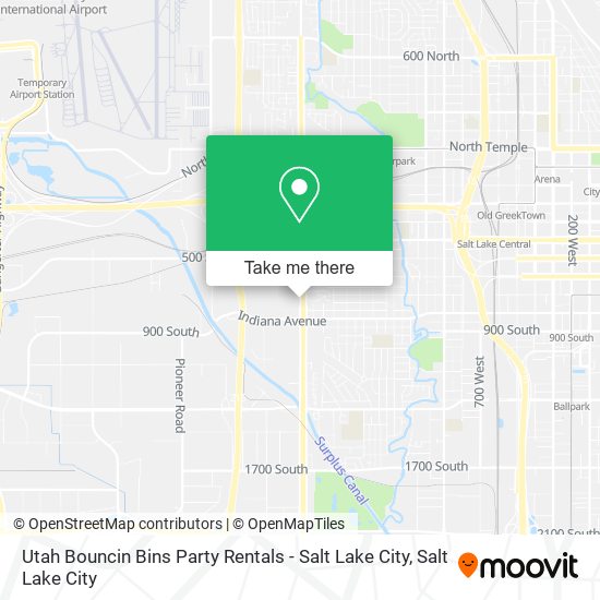Utah Bouncin Bins Party Rentals - Salt Lake City map