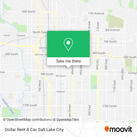 Dollar Rent A Car map