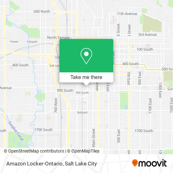 Mapa de Amazon Locker-Ontario