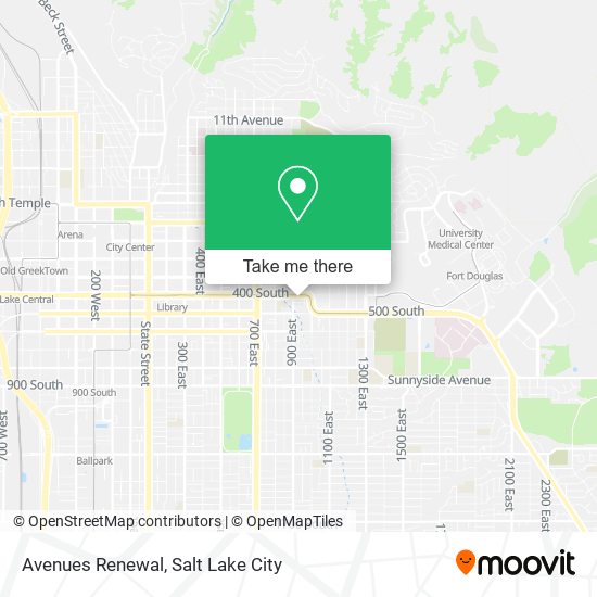 Avenues Renewal map