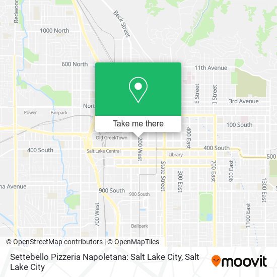 Settebello Pizzeria Napoletana: Salt Lake City map