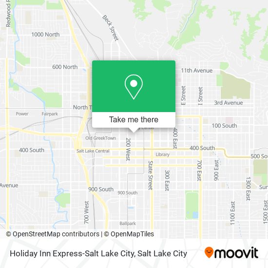 Holiday Inn Express-Salt Lake City map