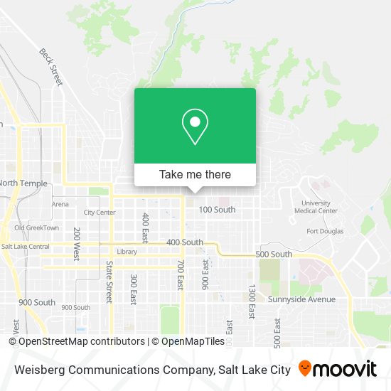 Mapa de Weisberg Communications Company