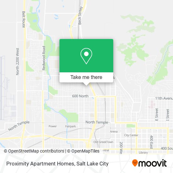 Proximity Apartment Homes map