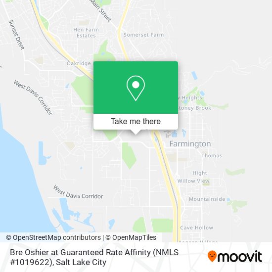Bre Oshier at Guaranteed Rate Affinity (NMLS #1019622) map