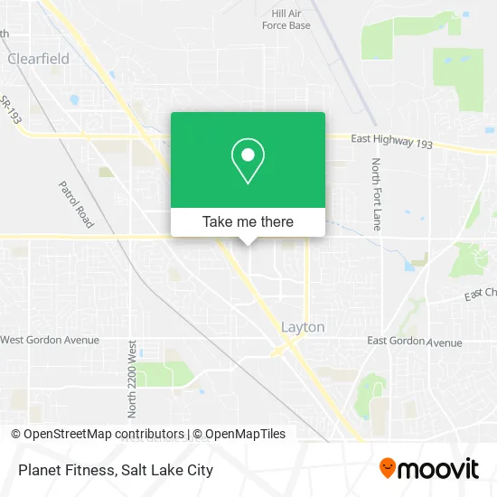 Planet Fitness map