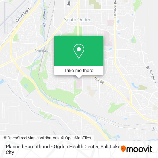 Planned Parenthood - Ogden Health Center map