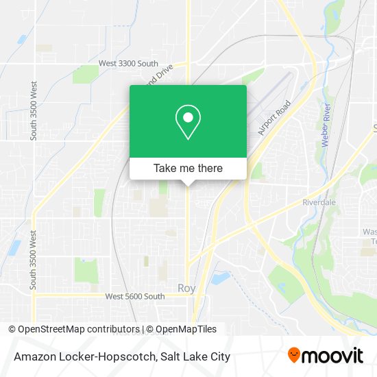 Mapa de Amazon Locker-Hopscotch