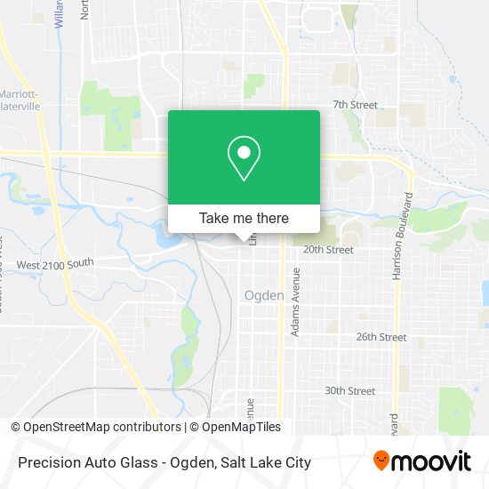 Mapa de Precision Auto Glass - Ogden