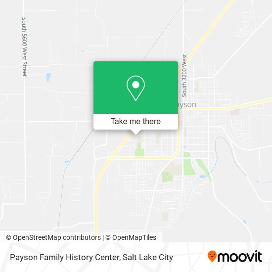 Payson Family History Center map