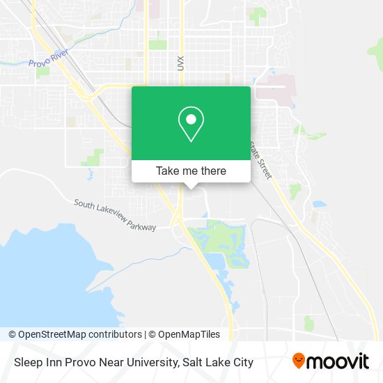 Sleep Inn Provo Near University map