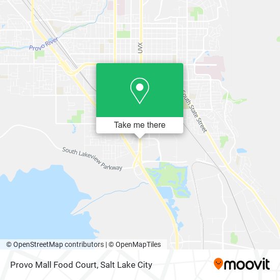 Provo Mall Food Court map