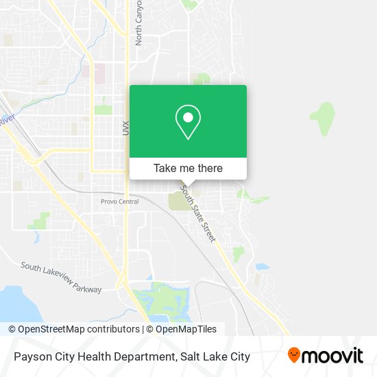 Payson City Health Department map