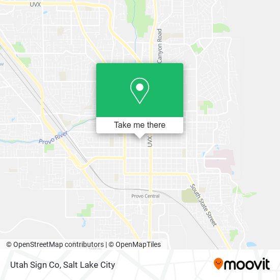 Mapa de Utah Sign Co