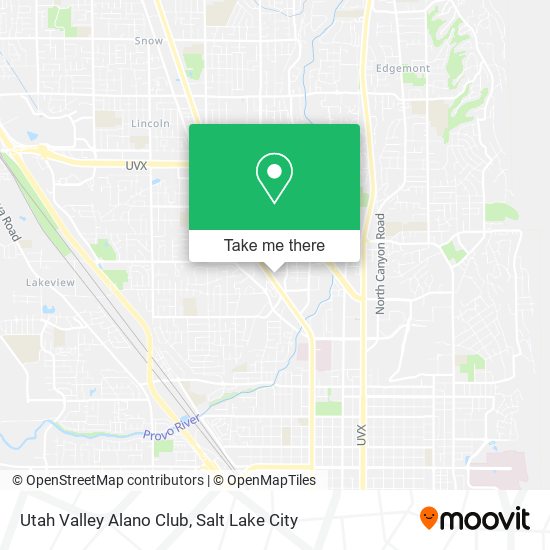 Mapa de Utah Valley Alano Club