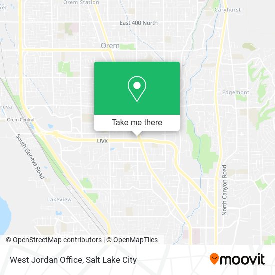 Mapa de West Jordan Office