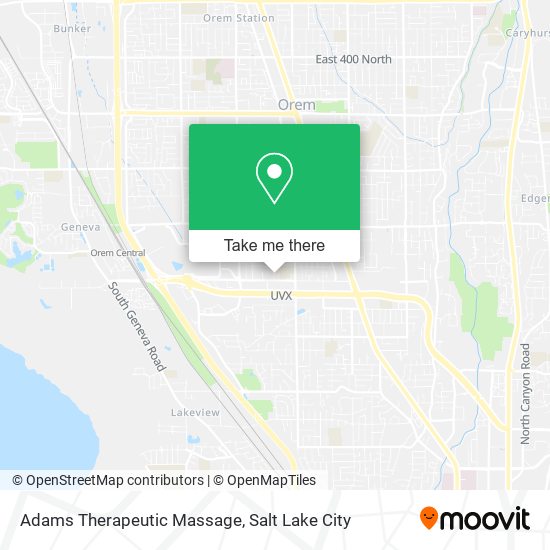 Adams Therapeutic Massage map