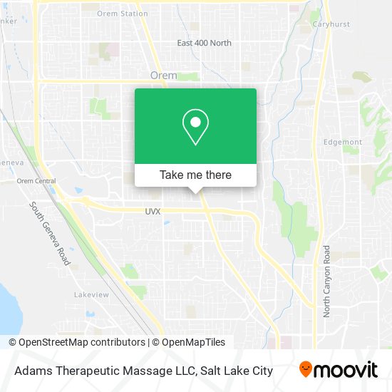 Mapa de Adams Therapeutic Massage LLC