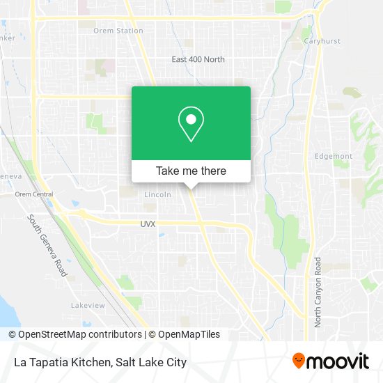 La Tapatia Kitchen map