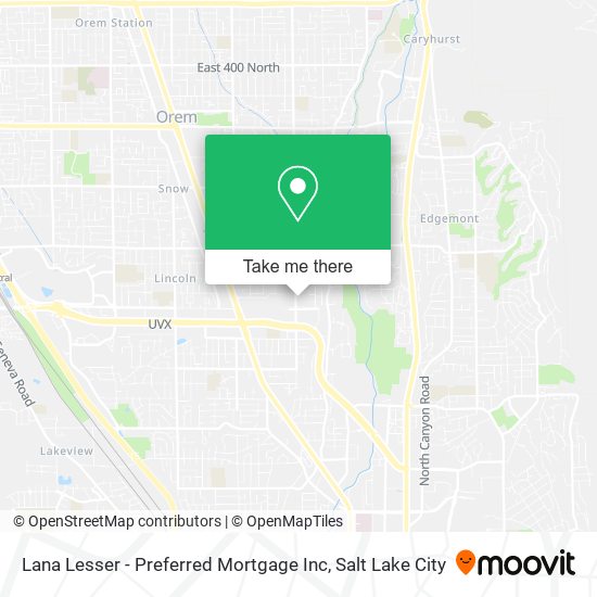 Lana Lesser - Preferred Mortgage Inc map