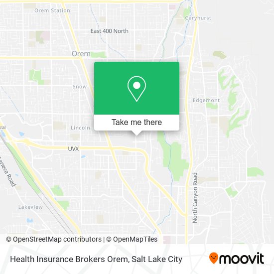 Health Insurance Brokers Orem map