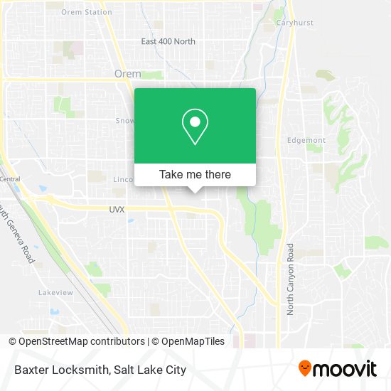 Baxter Locksmith map