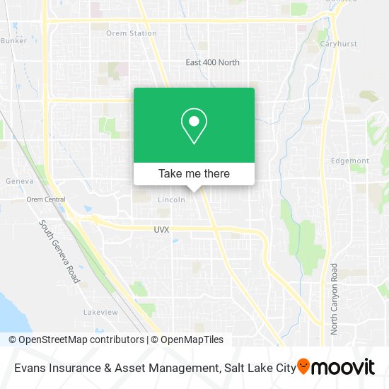 Evans Insurance & Asset Management map