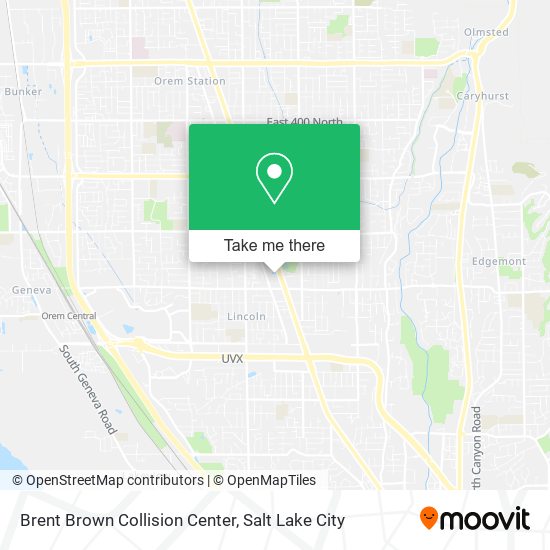 Brent Brown Collision Center map