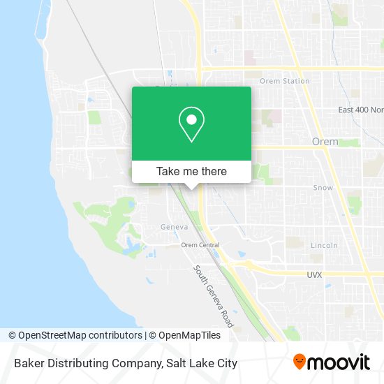 Baker Distributing Company map