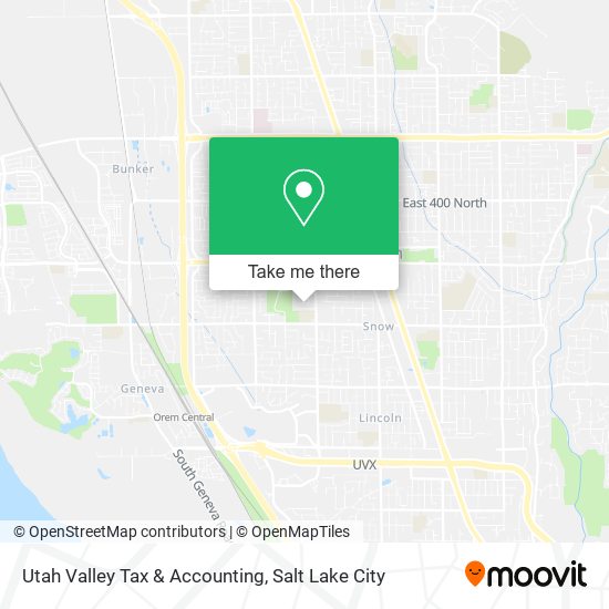 Utah Valley Tax & Accounting map