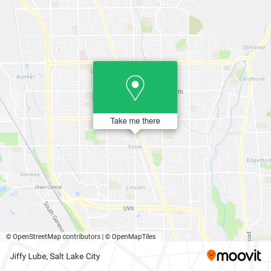 Jiffy Lube map