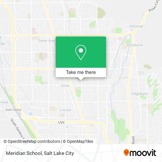 Meridian School map