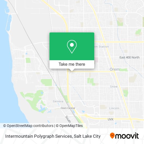 Mapa de Intermountain Polygraph Services