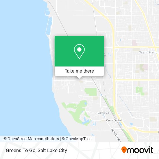 Greens To Go map