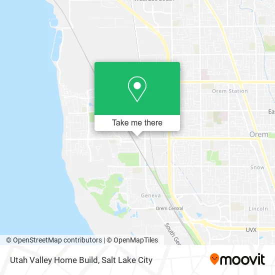 Utah Valley Home Build map
