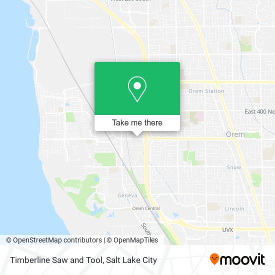 Timberline Saw and Tool map