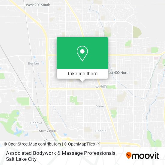 Associated Bodywork & Massage Professionals map