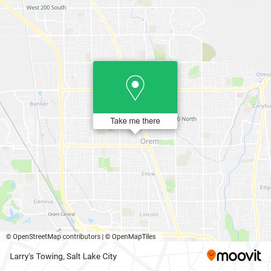 Larry's Towing map