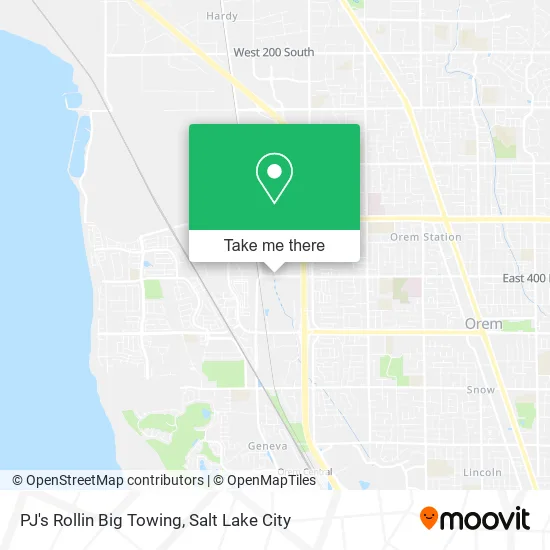 PJ's Rollin Big Towing map
