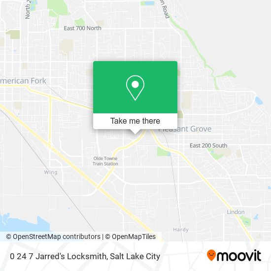 0 24 7 Jarred's Locksmith map