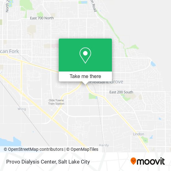 Mapa de Provo Dialysis Center